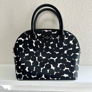Kate Spade Black & White Dot Satchel Handbag